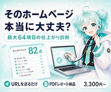 ホームページを最大64項目でプロが診断します イメージ1