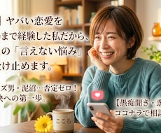 不倫・クズ男…否定ゼロ！誰にも言えない悩み聞きます イメージ1