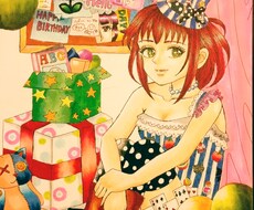 カラフルな女の子を描きます イメージ1