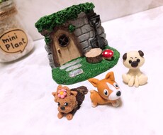 樹脂粘土でブローチやピアスやフィギュア置物作ります お洒落やプレゼントやコレクションにいかがですか？