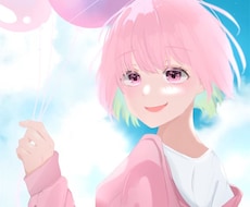 透明感・ふんわり系のアイコンやヘッダーを描きます イメージ1