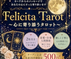 あの人の気持ち・恋愛の悩みを2枚引きで読み解きます イメージ1