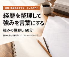 実績はあるのに選ばれない理由を60分で言語化します イメージ1