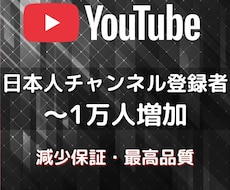 YouTubeチャンネル登録者200人～増やします イメージ1