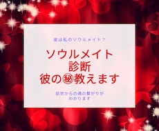 絶賛大好評！！彼はあなたのソウルメイト？診断します 彼のマル秘取説書・スバリ全てがわかります