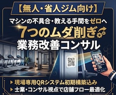 マシンの使い方や備品の管理　QRコードで出来ます QRで正しい使い方と備品管理出来ます！専用QRシステム作成