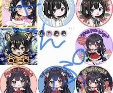 ミニキャラアイコンイラスト描きます イメージ1