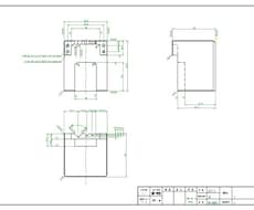 寸法の入った手書き図面などをCADデータ化致します 丁寧な作図には自信があります。是非一度ご依頼をお願いします。