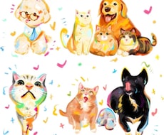 ペットの写真から可愛い手描き風イラストを作成します イメージ1