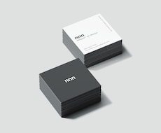 プロのデザイナーが洗練された名刺を作成します シンプルでおしゃれなショップカードや名刺をつくりませんか