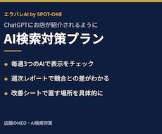 ChatGPTにお店が紹介されるよう対策します イメージ1