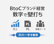 BtoCブランド経営を数字で壁打ちします 売上・PL・顧客データから次の一手を整理