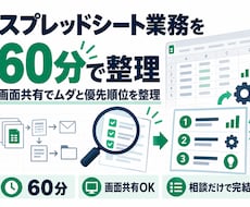 スプレッドシート業務を60分で整理します イメージ1