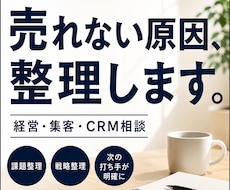 顧客理解から販促までマーケティング戦略を整理します 売れない原因を一緒に整理します