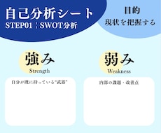 自己分析SWOTシート販売します イメージ1