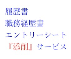 志望動機の添削付★履歴書、職務経歴書一式添削します 即日相談可!転職・就職活動に必要な書類一式作成ご支援致します