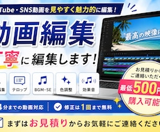 4分まで！YouTube・SNS動画を編集します イメージ1