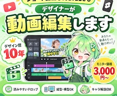 デザイナーが動画編集します イメージ1