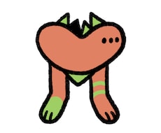 可愛くてちょっとおかしなモンスターを描きます イメージ1