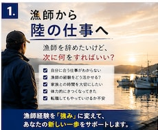漁師と陸の仕事の転職相談に乗ります イメージ1