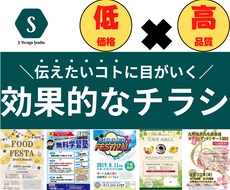 伝えたいことに目がいくチラシを製作します イメージ1