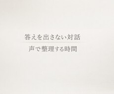 考えがまとまらないとき、声で整理します イメージ1