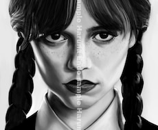 モノクロ似顔絵描きます イメージ1