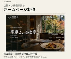 店舗・小規模事業のホームページを制作します イメージ1