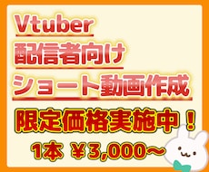 VTuber配信者向け✨切り抜きショート作成します イメージ1
