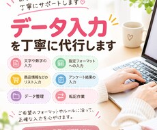 データ入力を丁寧に代行します イメージ1
