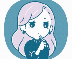 おしゃれな配色でふんわり似顔絵を描きます プロがあなただけのオリジナルアイコンを描きます