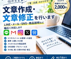 文章を自然で伝わりやすく整えます イメージ1
