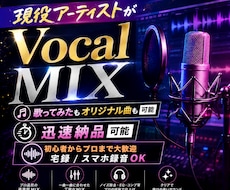 現役アーティストがボーカルMIXします イメージ1