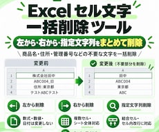 Excelセル文字を一括削除するツールを納品します イメージ1