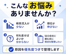 SEO会社に頼む前にサイトの改善点を診断します 検索されない原因と、直すべき順番をわかりやすく整理します