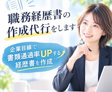 通過する職務経歴書の作成代行をします 現役キャリコン/企業目線で書類通過率UPする経歴書を作成