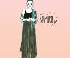 印刷もOK♡似顔絵やガールズイラストをお描きします 大人かわいい、お洒落なイラストをお探しの方にオススメです♡