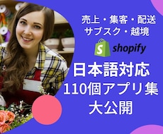 Shopify日本語対応アプリ110個を紹介します 日本製アプリ集■売上UP、集客、配送、商品編集、定期便、越境