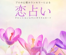 お相手様の気持ち、カードリーディングで占います 心理カウンセリングとリーディングで心をスッと軽くします