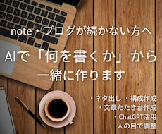 note・ブログのネタ出しをAIで手伝います イメージ1