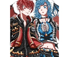 漫画アニメテイストの似顔絵イラスト作成します