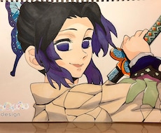 色紙に手書きイラスト描きます イメージ1