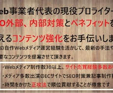SEO記事作成、コンテンツ制作のお手伝いします 内部外部SEO対策、リサーチから最適な記事を制作します