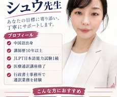 中級者コース文法、作文、発音など指導します ネイティブから教える中国語、日本人が苦手な発音など教えます