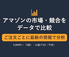 アマゾン市場・競合をデータで分析します イメージ1