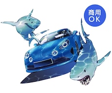 クルマ×モチーフのイラスト描きます イメージ1