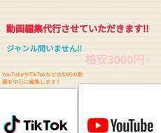 動画編集承ります イメージ1