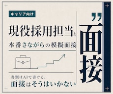現役の採用担当が、転職の模擬面接をしますます イメージ1