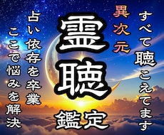 驚異的な霊聴霊視で本当の答えを具体的にお示しします イメージ1