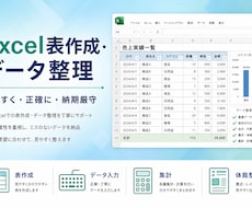 Excelで表作成・データ整理・見やすく整えます イメージ1